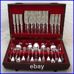 FIDDLE THREAD & SHELL Design Sheffield Silver Service Cutlery 124 Piece Canteen