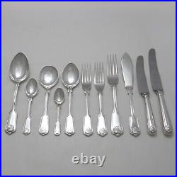 FIDDLE THREAD & SHELL Design Sheffield Silver Service Cutlery 124 Piece Canteen