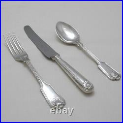 FIDDLE THREAD & SHELL Design Sheffield Silver Service Cutlery 124 Piece Canteen