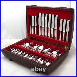 FIDDLE THREAD & SHELL Design Sheffield Silver Service Cutlery 124 Piece Canteen