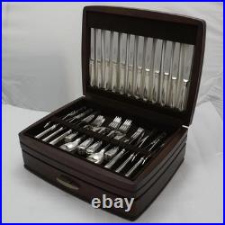 FIDDLE THREAD & SHELL Roberts & Belk Silver Service 84 Piece Canteen of Cutlery