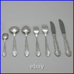 FLIRTATION Design Oneida Community Silver Service 44 Piece Canteen of Cutlery FLIRTATION Design Oneida Community Silver Service 44 Piece Canteen of Cutlery