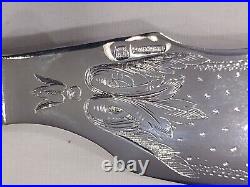 FRENCH BOULENGER, ANTIQUE SILVER PLATE, 10 Piece SERVING SET, LOUIS 15 STYLE