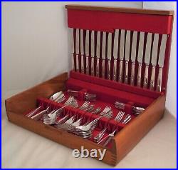 FULWOOD Design James Ryals Sheffield Silver Service 84 Piece Canteen of Cutlery
