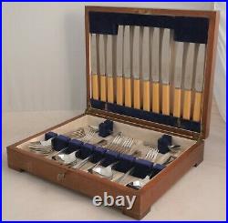FULWOOD Pattern JAMES RYALS Sheffield Silver Plated 44 Piece Canteen of Cutlery