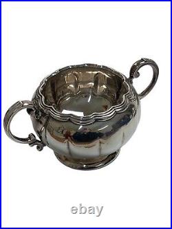 F. B. Rogers Vintage Baroque Ornate Silver Plate 4-Piece Tea Set