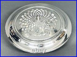 Fabulous Antique Footed Silver Plate Dish/ Center Piece With Cover By Gotham