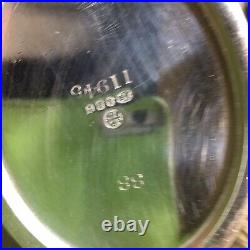 Five-piece half dragooned silver plated tea/coffee service with tray superb VTG