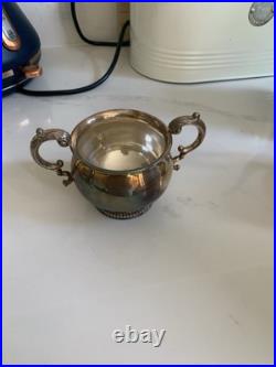 Four Piece Tea Set, Georgian Style, Silver Plated, Barker Ellis And Co