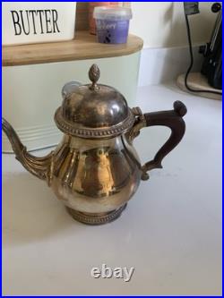 Four Piece Tea Set, Georgian Style, Silver Plated, Barker Ellis And Co
