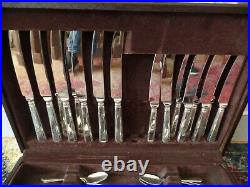 Francis Greaves Sheffield Grecian Pattern Silver Plated 60 Piece Cutlery Set