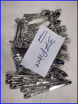 French Antique Boulenger Silver Plate Flatware 37 piece