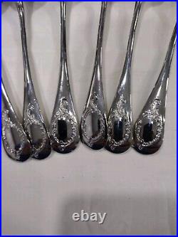 French Antique Boulenger Silver Plate Flatware 37 piece