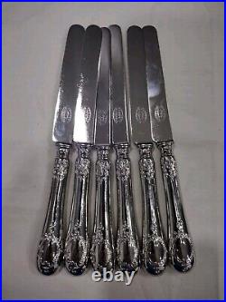 French Antique Boulenger Silver Plate Flatware 37 piece