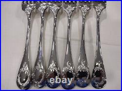 French Antique Boulenger Silver Plate Flatware 37 piece