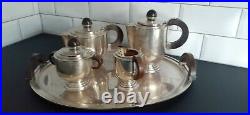 French Art Deco five piece Silver Plated Tea/ Coffee Set