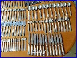 French Christofle Flatware Rare Pattern Excelent Condition 130 Pieces