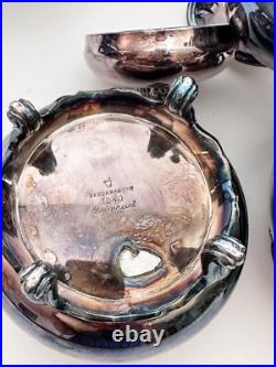 French Provincial Reed & Barton #7040 Silver Plate Tea Coffee 5-Piece Set'M