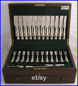 GADROON Design GEORGE BUTLER Silver Service 127 Piece Canteen of Cutlery
