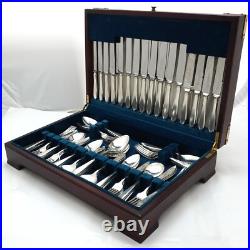 GAINSBOROUGH Design Angora Sheffield Silver Service 76 Piece Canteen of Cutlery
