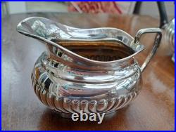 GC&W Silver Plated 4 piece classic design Tea Set+ beautifullEngraved Tray
