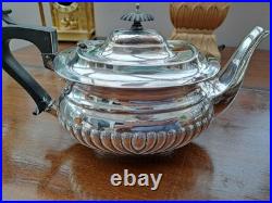 GC&W Silver Plated 4 piece classic design Tea Set+ beautifullEngraved Tray