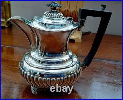 GC&W Silver Plated 4 piece classic design Tea Set+ beautifullEngraved Tray