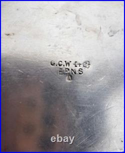 GC&W Silver Plated 4 piece classic design Tea Set+ beautifullEngraved Tray