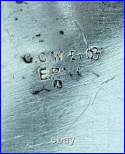 GC&W Silver Plated 4 piece classic design Tea Set+ beautifullEngraved Tray