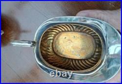 GC&W Silver Plated 4 piece classic design Tea Set+ beautifullEngraved Tray