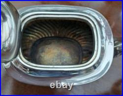 GC&W Silver Plated 4 piece classic design Tea Set+ beautifullEngraved Tray