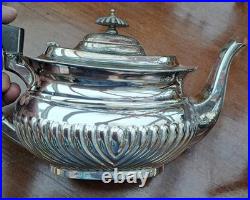 GC&W Silver Plated 4 piece classic design Tea Set+ beautifullEngraved Tray