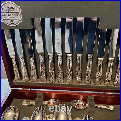 GEORGE BUTLER of Sheffield CAVENDISH COLLECTION 60 PIECE SilverPlate Cutlery