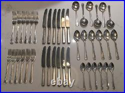 GRECIAN Design 42 Piece Canteen Of Silver Plated Cutlery EP Roberts Dore Vintage