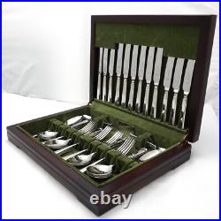 GRECIAN Design JOHN LEWIS Sheffield Stainless Steel 44 Piece Canteen of Cutlery