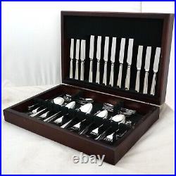 GRECIAN Design JOHN LEWIS Sheffield Stainless Steel 84 Piece Canteen of Cutlery