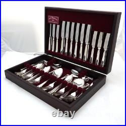 GRECIAN Design John Stephenson Silver Service 84 Piece Canteen of Cutlery Set