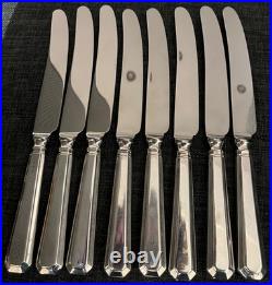 GRECIAN Pattern K Bright Sheffield Silver 62 Piece Canteen of Cutlery For 8