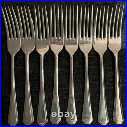 GRECIAN Pattern K Bright Sheffield Silver 62 Piece Canteen of Cutlery For 8