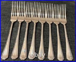 GRECIAN Pattern K Bright Sheffield Silver 62 Piece Canteen of Cutlery For 8