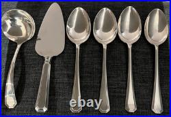 GRECIAN Pattern K Bright Sheffield Silver 62 Piece Canteen of Cutlery For 8