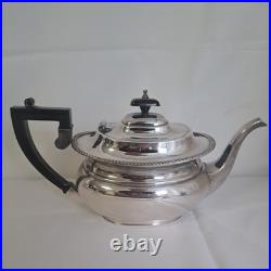 Garrard & Co George III Style 4 Piece Regent Plate Tea Service with Nips