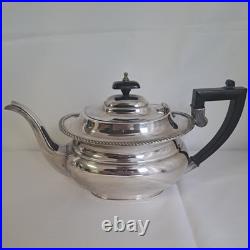 Garrard & Co George III Style 4 Piece Regent Plate Tea Service with Nips