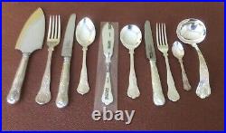 George Butler Genuine Silver Plated, King 34 Piece Cutlery Set EPNS 1 Since 1681
