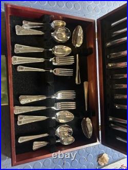 George Butler Of Sheffield 18-10 Stainless Steel 59 Piece Set (1 Piece Missing)