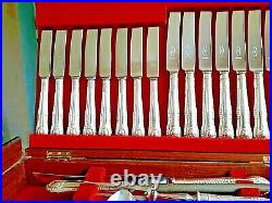 George Butler-Sheffield 78 Piece Silver Plated Canteen of Cutlery -Gadroon