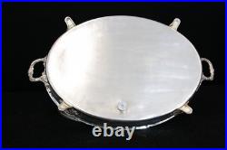 George II Silver Plate Domed Serving Plate Food Tray Platter