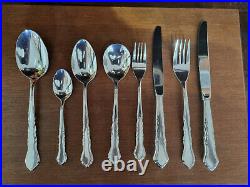 Good Vintage Viners Silver Plated'Chippendale' Pattern 44 Piece Canteen Cutlery