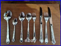 Good Vintage Viners Silver Plated'Chippendale' Pattern 44 Piece Canteen Cutlery