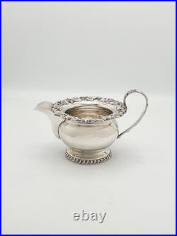 Gorgeous Antique Silver-Plated Three-Piece Tea Set with Ornate Grapevine Details